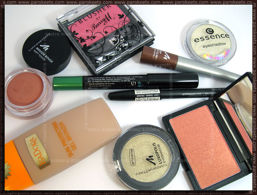 Products for Summer make up look