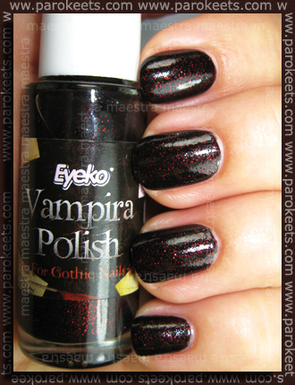 Swatch: Eyeko - Vampira Polish for Gothic Nails