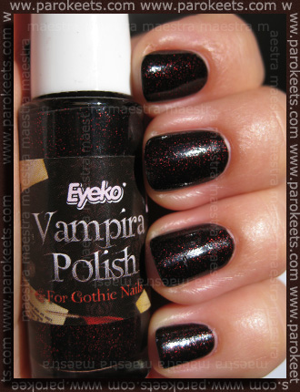 Swatch: Eyeko - Vampira Polish for Gothic Nails