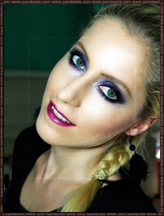 Make-up: Purple Smokey Eyes by Maestra