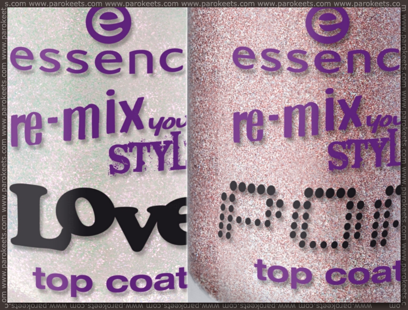 Essence Re-mix your style TE: Love, Pop top coat preview