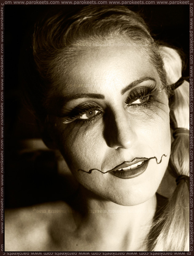 Artistic make up look: Illamasqua - Theatre Of The Nameless inspired: Future Clown by Maestra