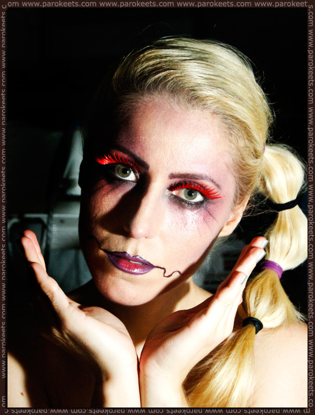 Artistic make up look: Illamasqua - Theatre Of The Nameless inspired: Future Clown by Maestra