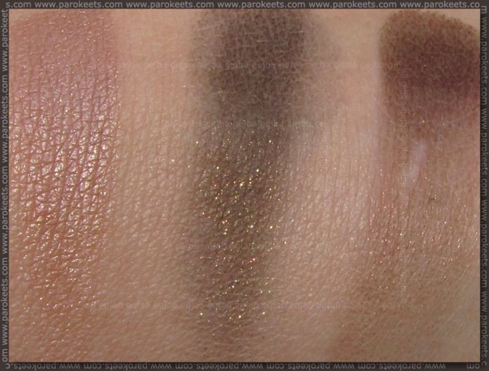 Isadora Forest Groove: Forest eye shadow trio swatch
