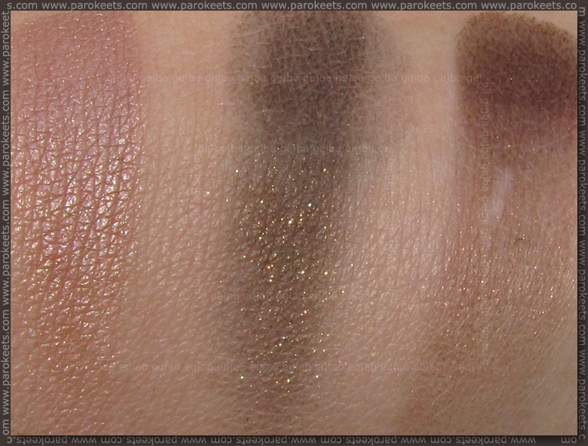 Isadora Forest Groove: Forest eye shadow trio swatch