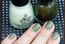 China Glaze – It’s Alive and Ghoulish Glow Swatch: China Glaze (Haunting Halloween 2011 LE) - It's Alive (2 coats) + Ghoulish Glow (1 coat)