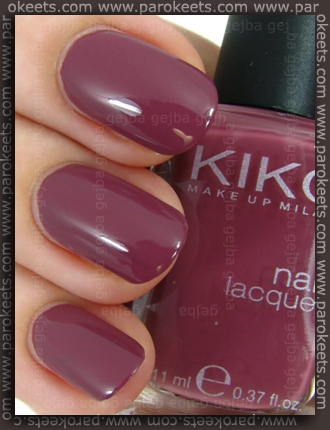 Kiko Rosa Antico Scuro (no. 317) Kiko Rosa Antico Scuro (no. 317) swatch by Parokeets