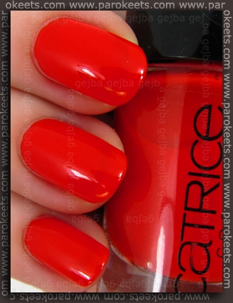 Catrice Nymphelia LE Fred Said Red nail polish Catrice Nymphelia LE Fred Said Red