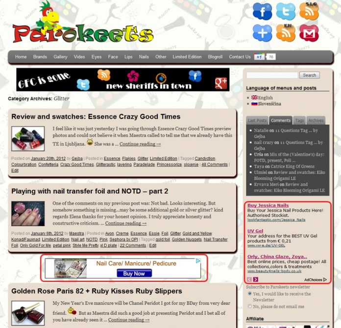 Parokeets ads home
