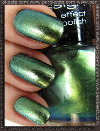 Misslyn Leguan layered over Color Club Where's The Soiree swatch Misslyn Leguan layered over Color Club Where's The Soiree swatch by Parokeets