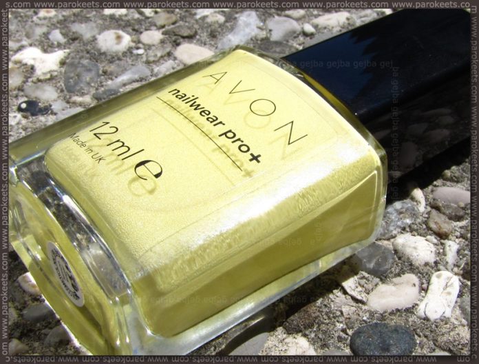 Avon Lemon Sugar nail polish bottle
