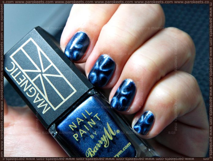 Swatch: Bary M - Magnetic nail paint: Blue