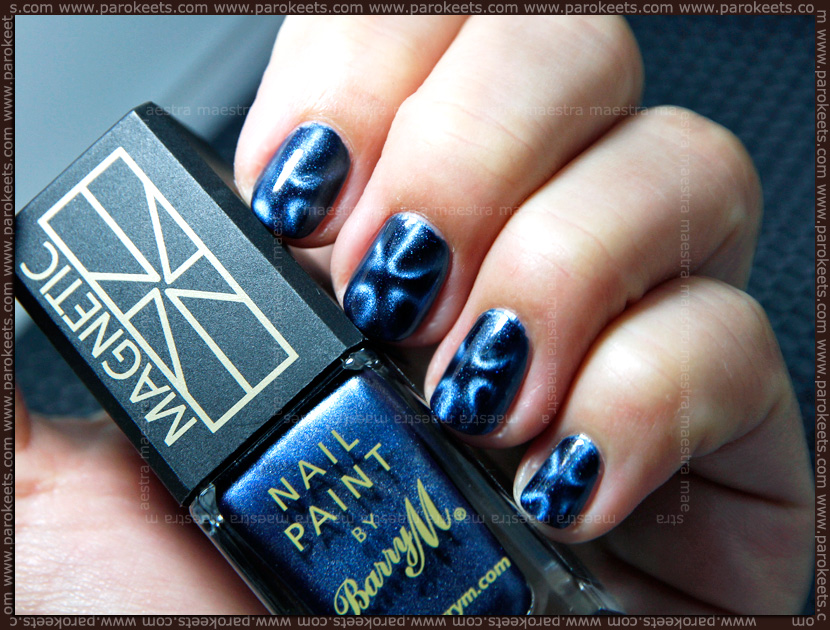 Swatch: Bary M - Magnetic nail paint: Blue
