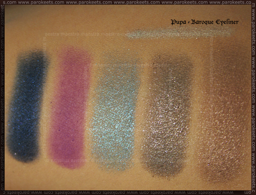 Pupa swatches