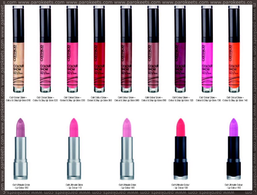 Catrice fall 2012 going away products - lipglosses, lipsticks