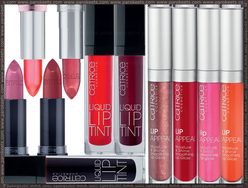 Catrice new products fall 2012 - lipsticks, lipstains, lipglosses