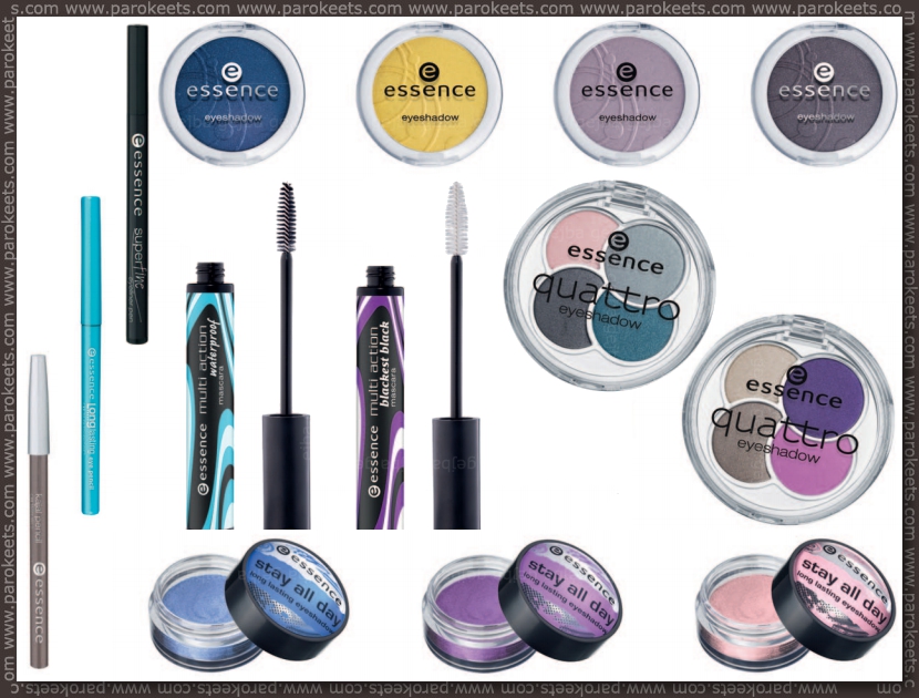 New Essence products for fall 2012 eyeshadow, eyeliner, mascara