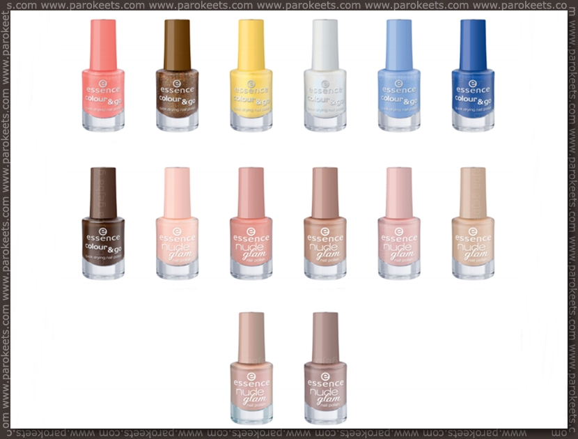 Essence going away products - fall 2012 - Colour&Go nail polishes