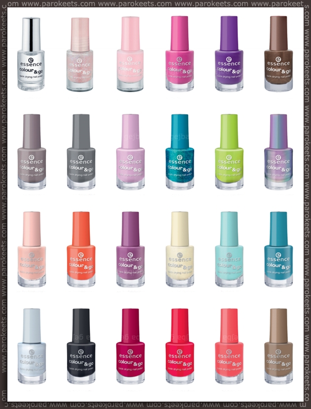 Essence going away products - fall 2012 - Colour&Go nail polishes