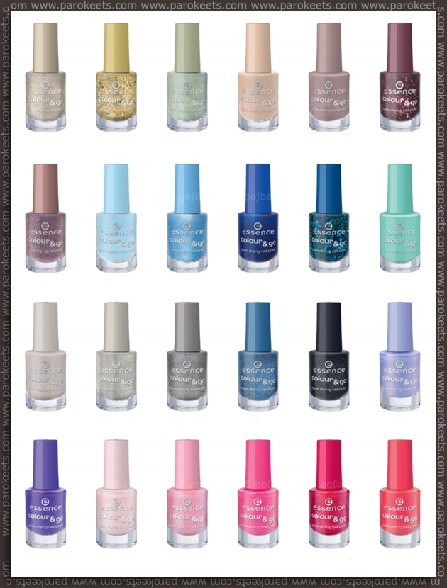 Essence going away products - fall 2012 - Colour&Go nail polishes