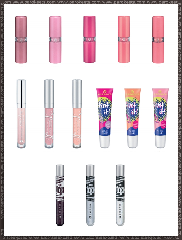 Essence going away products - fall 2012 - lipsticks, lipglosses