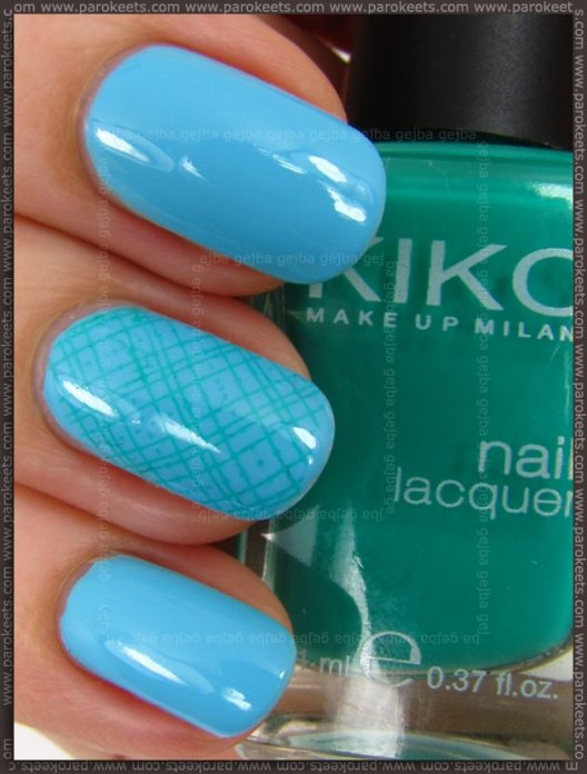 Kiko 340+343 konadicure with Essence image plate