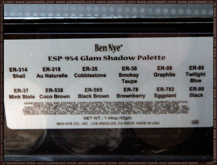 Ben Nye - Glam Shadow Palette ESP 954