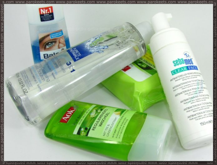 Makeup removing routine - products