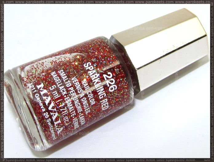 Mavala Sparkling Red nail polish