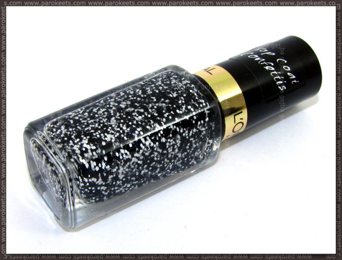 Loreal Confettis topper nail polish