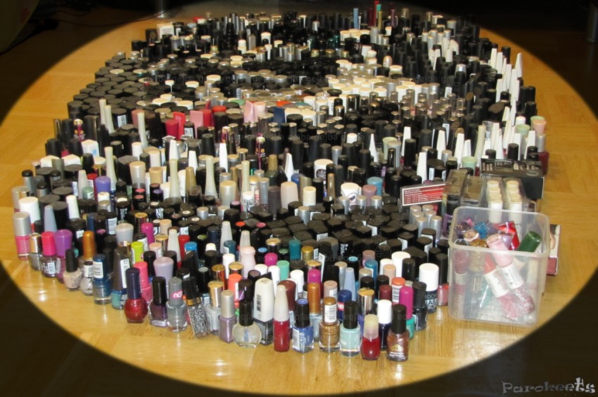 Nail polish collection front