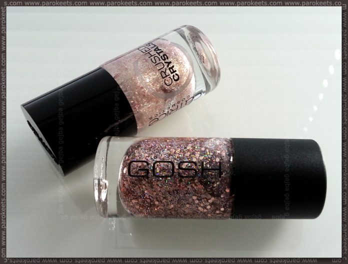 Gosh Girls On Film Catrice Oyster Champagne bottles