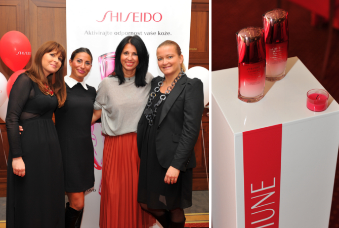 Shiseido Ultimune štiriperesna deteljica (Tanja Pelikon, Simona Caletti, Tanja Šumi, Natalie Duhovnik)