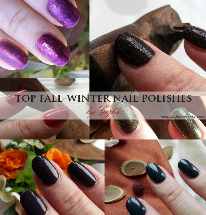 Top fall-winter nail polishes by Gejba