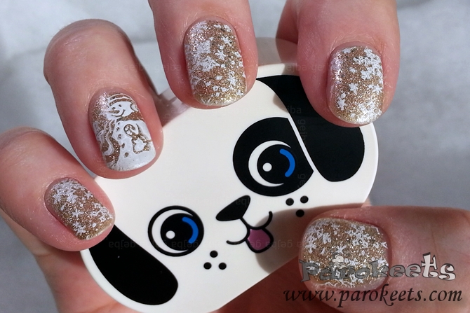 Isadora Gold Crush 116 snowflakes,snowman