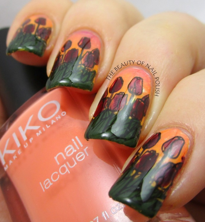 Tara - tulips manicure 5 Tara - tulips manicure 5