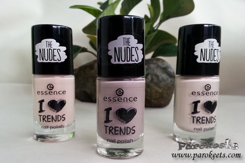 Essence The Nudes nail polishes