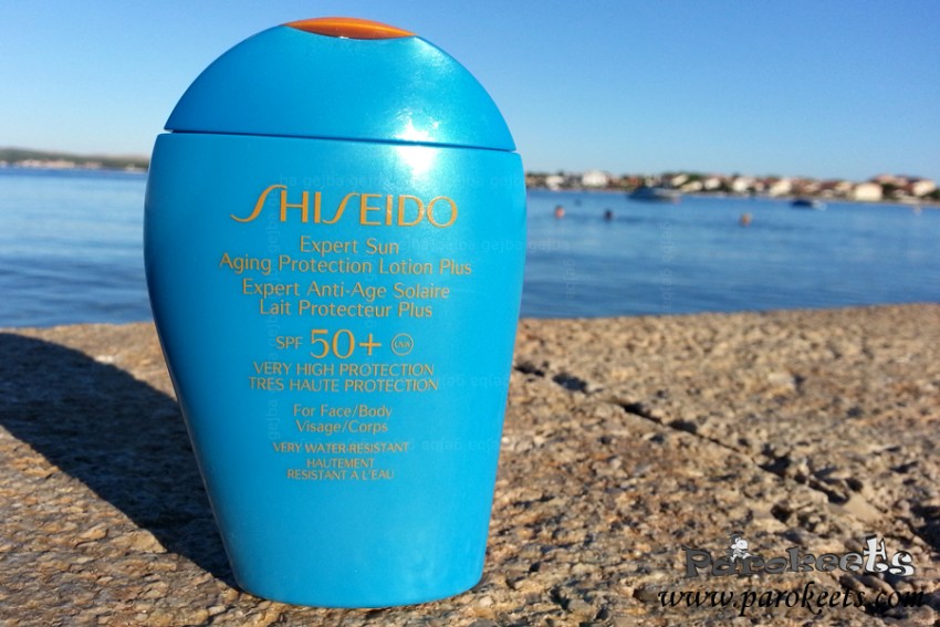 Shiseido SPF 50 Expert Sun Aging Protection Lotion Plus embalaza