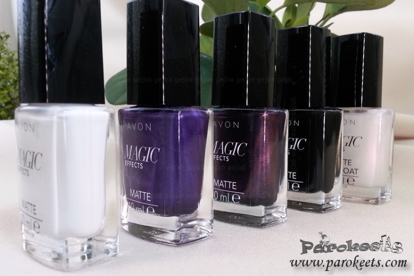 Avon Matte Magic Effects nail polishes