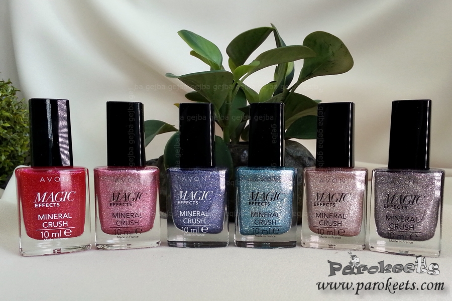 Avon Mineral Crush Magic Effects nail polishes