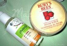 Porabljeni izdelki – november 2015 Alverde - Kokos Pflegeol, Burt' s Bees - Sugar Scrub