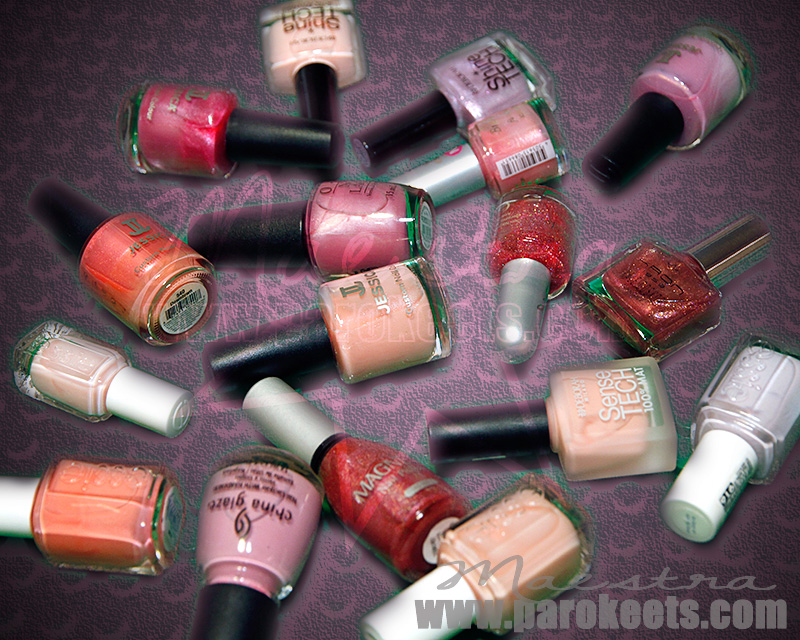 Pink polishes