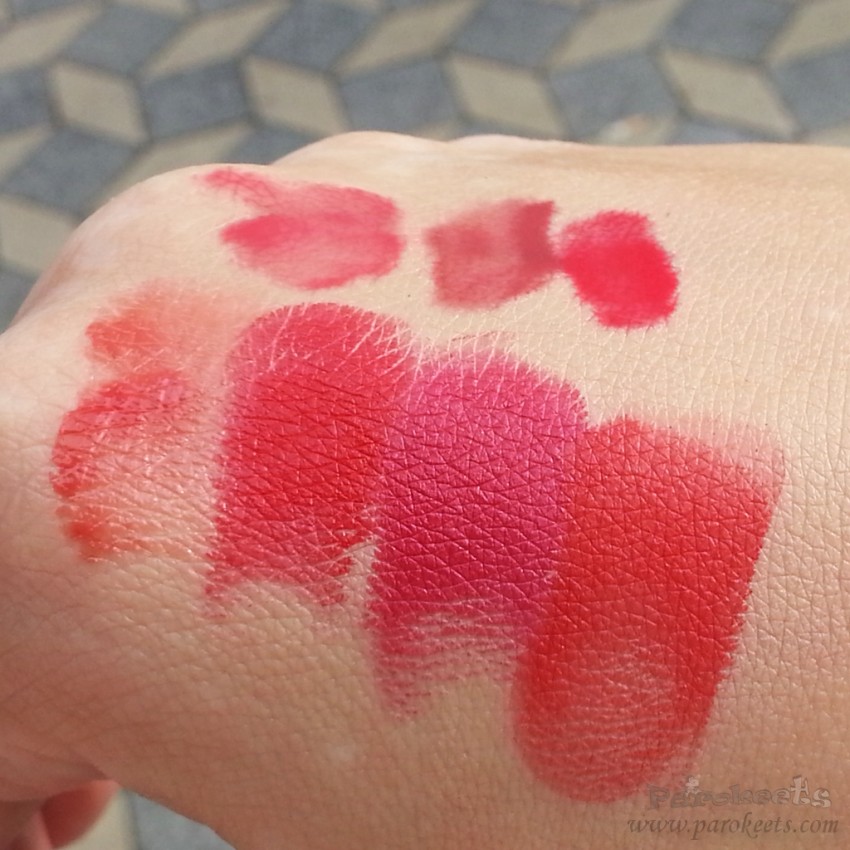Catrice Alluring Reds swatches