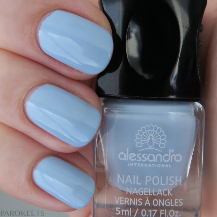 Alessandro Heavenly Skies (Cosmic Chic) pastel blue nail polish spring 2016