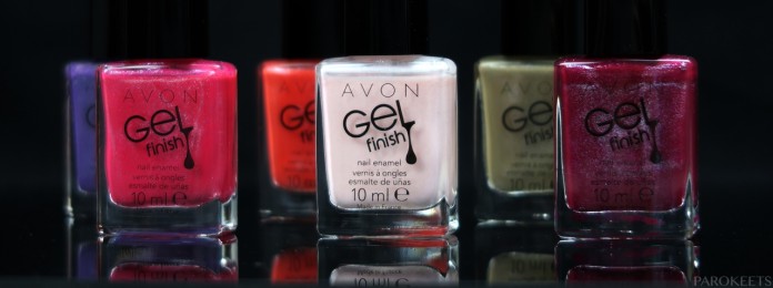 Avon Gel Finish shimmer nail polishes 2016