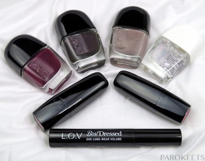 L.O.V haul - nail polishes, Best Dressed mascara, Lip Affair lipstics