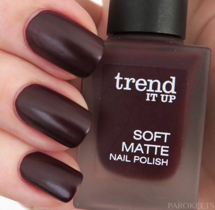 Trend It Up Soft Matte 020 chocolate nail polish