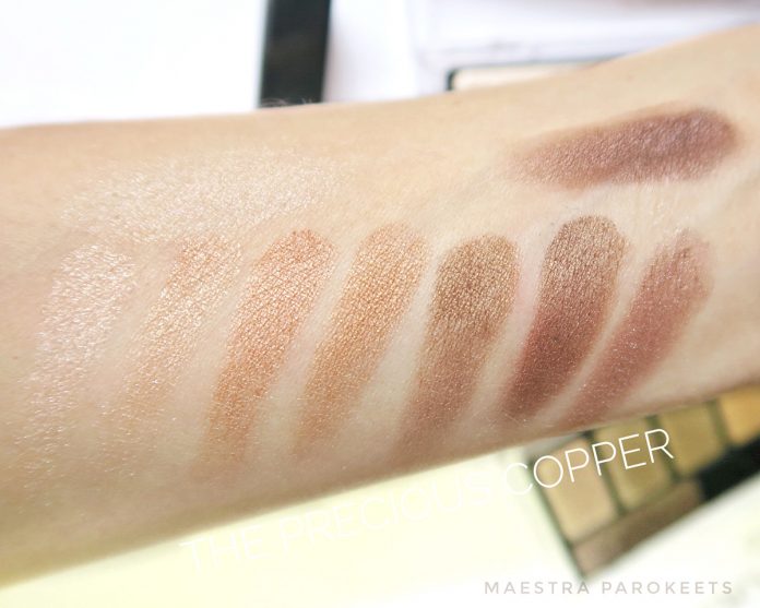 Catrice The Precious Copper eyeshadow palette (swatch)