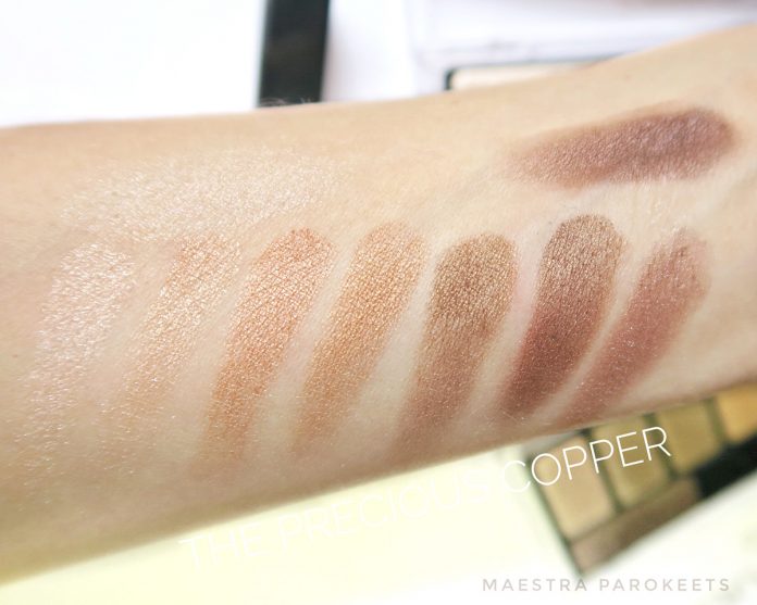 Catrice The Precious Copper eyeshadow palette (swatch)