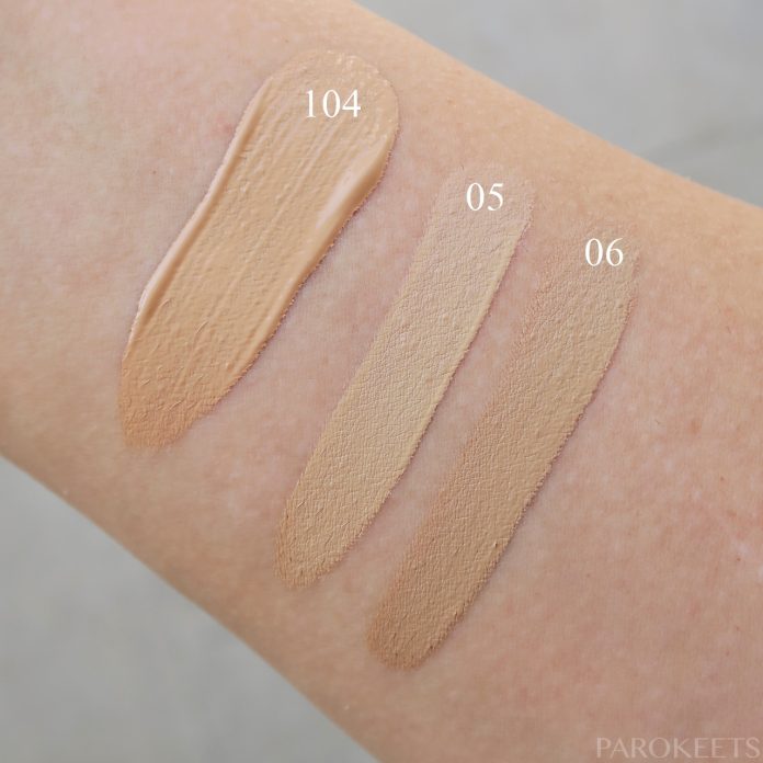 Golden Rose HD Foundation Soft Focus Flawless Finish 104 Beige, Concealer Soft Focus SPF 15 05, 06